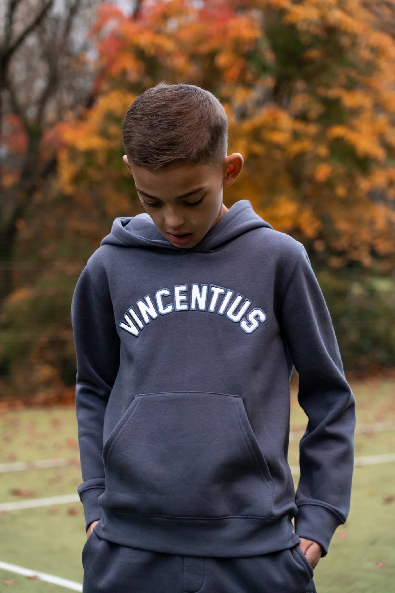Boys Applique Tracksuit - Airforce Blue - Image 3