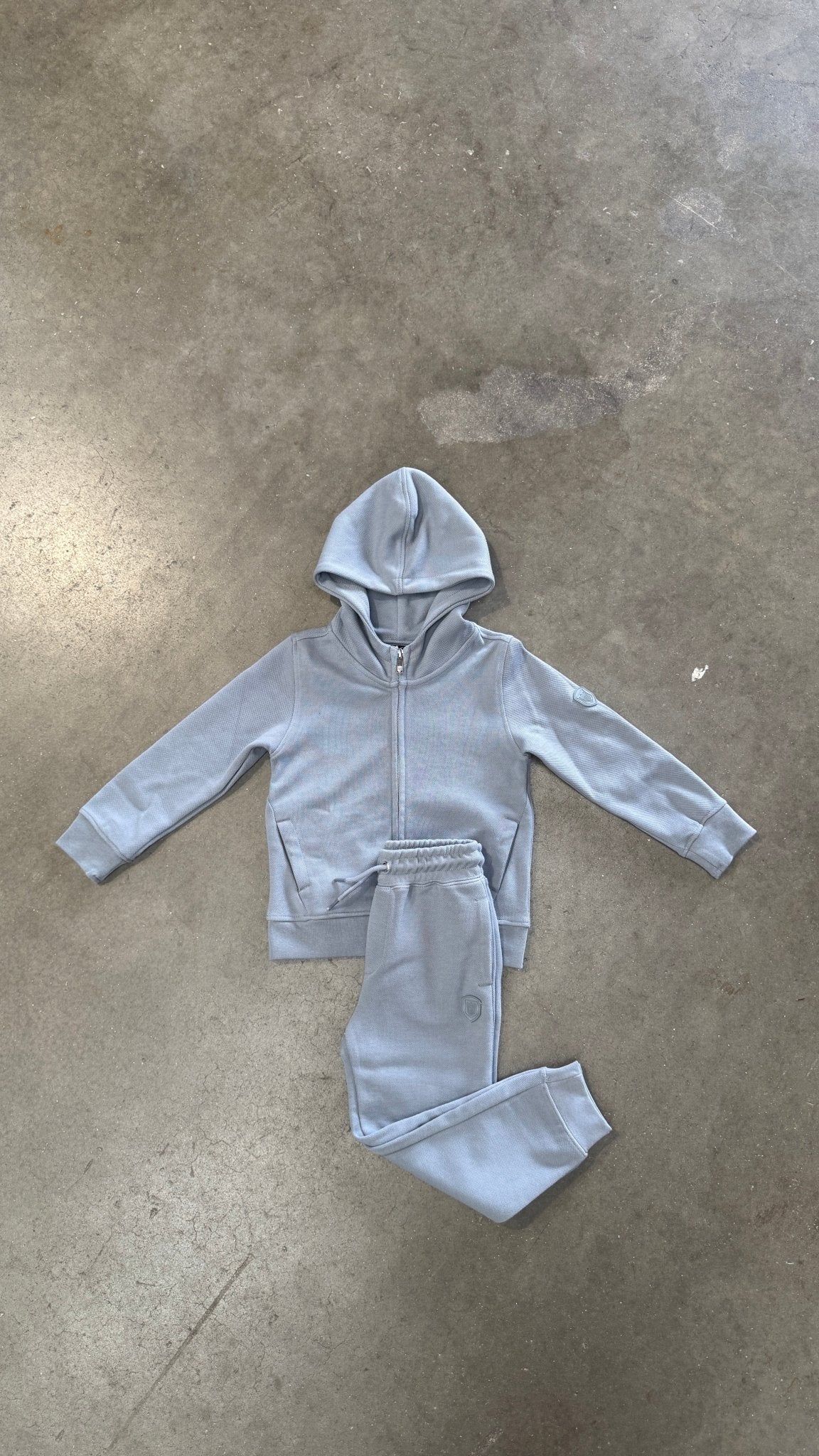 Boys Textured Knit Tracksuit - Nado Grey - Image 4
