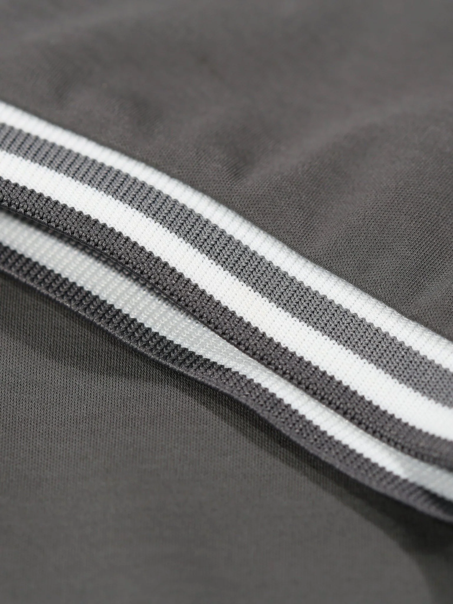 Boys Ribbed Cuff Charcoal T Shirt - Image 3