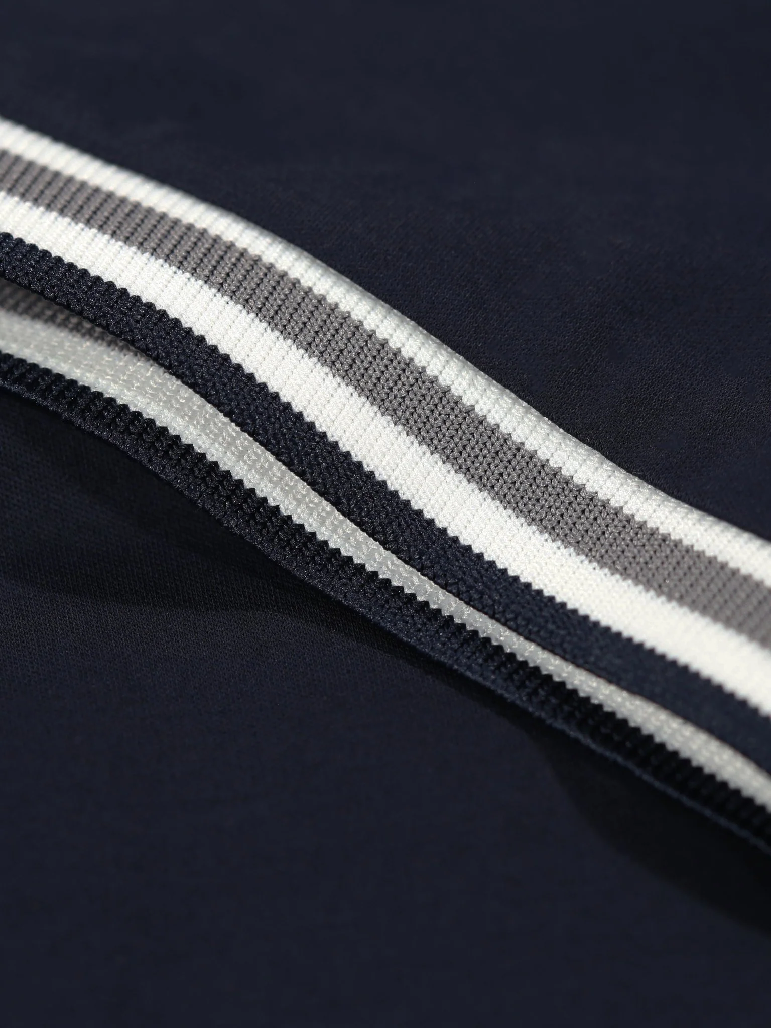 Boys Ribbed Cuff Navy T Shirt - Image 3