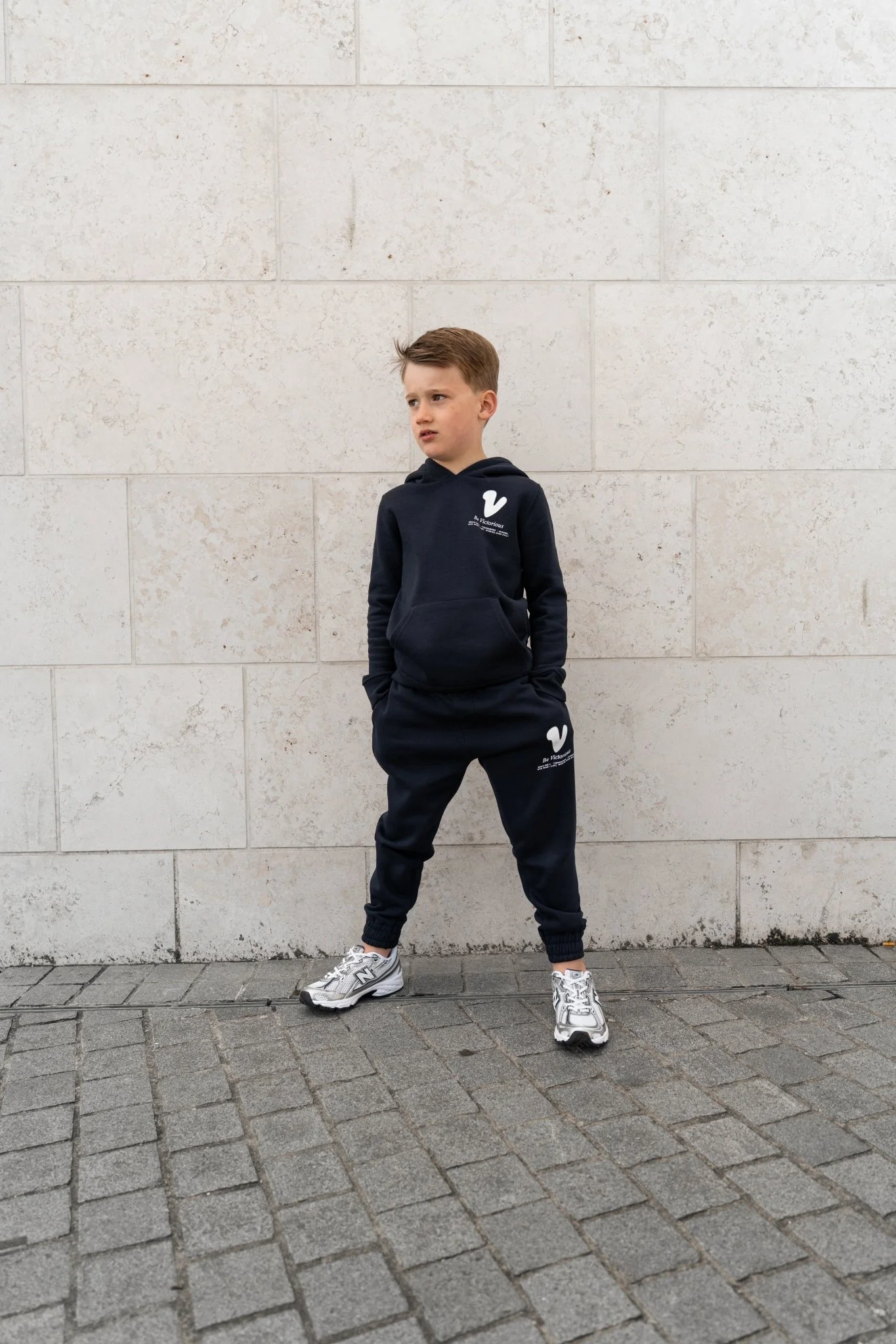 Boy's Subway Graffiti Tracksuit - Navy - Image 4