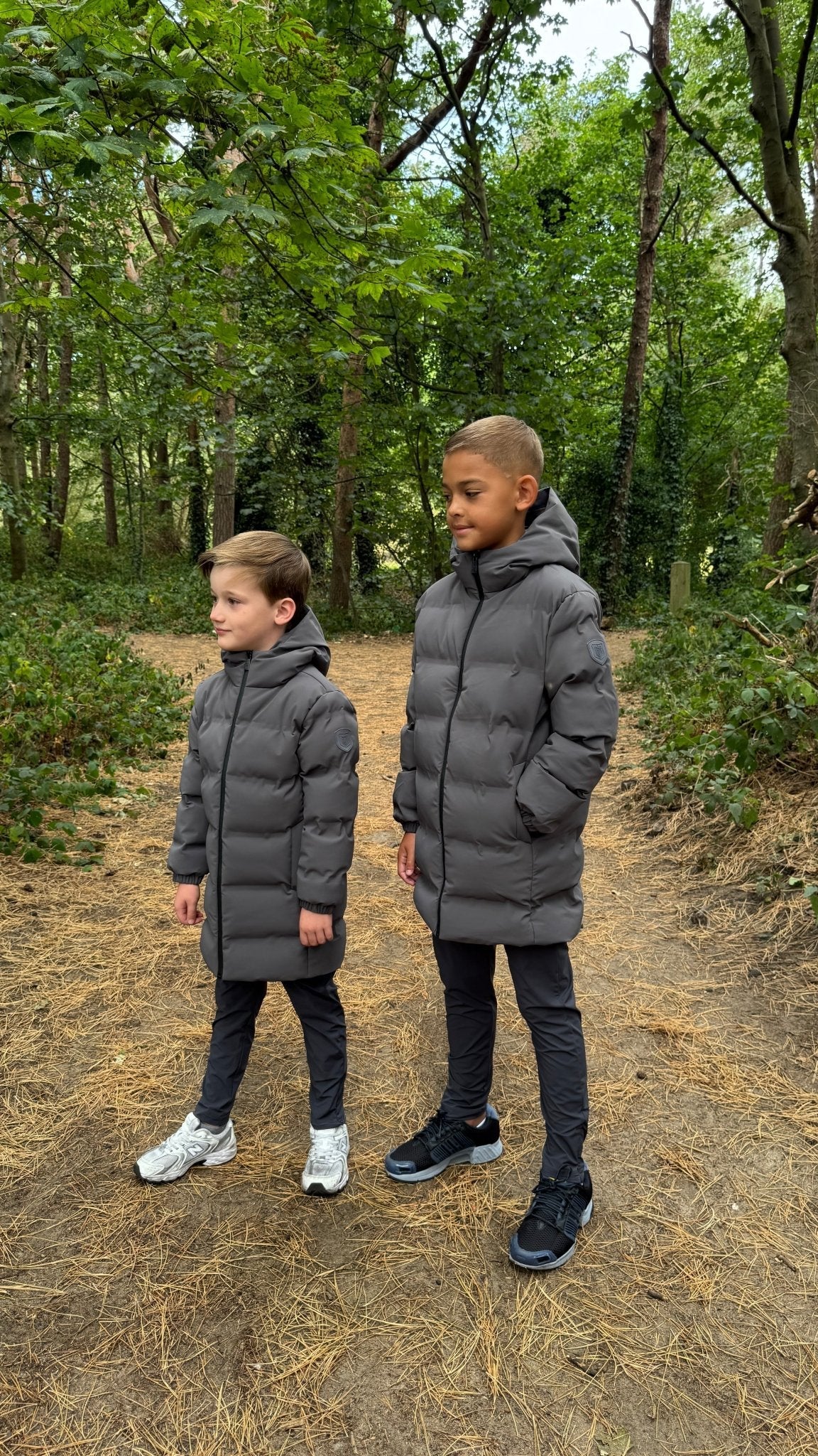 Boy's Technical Parka - Charcoal - Image 3