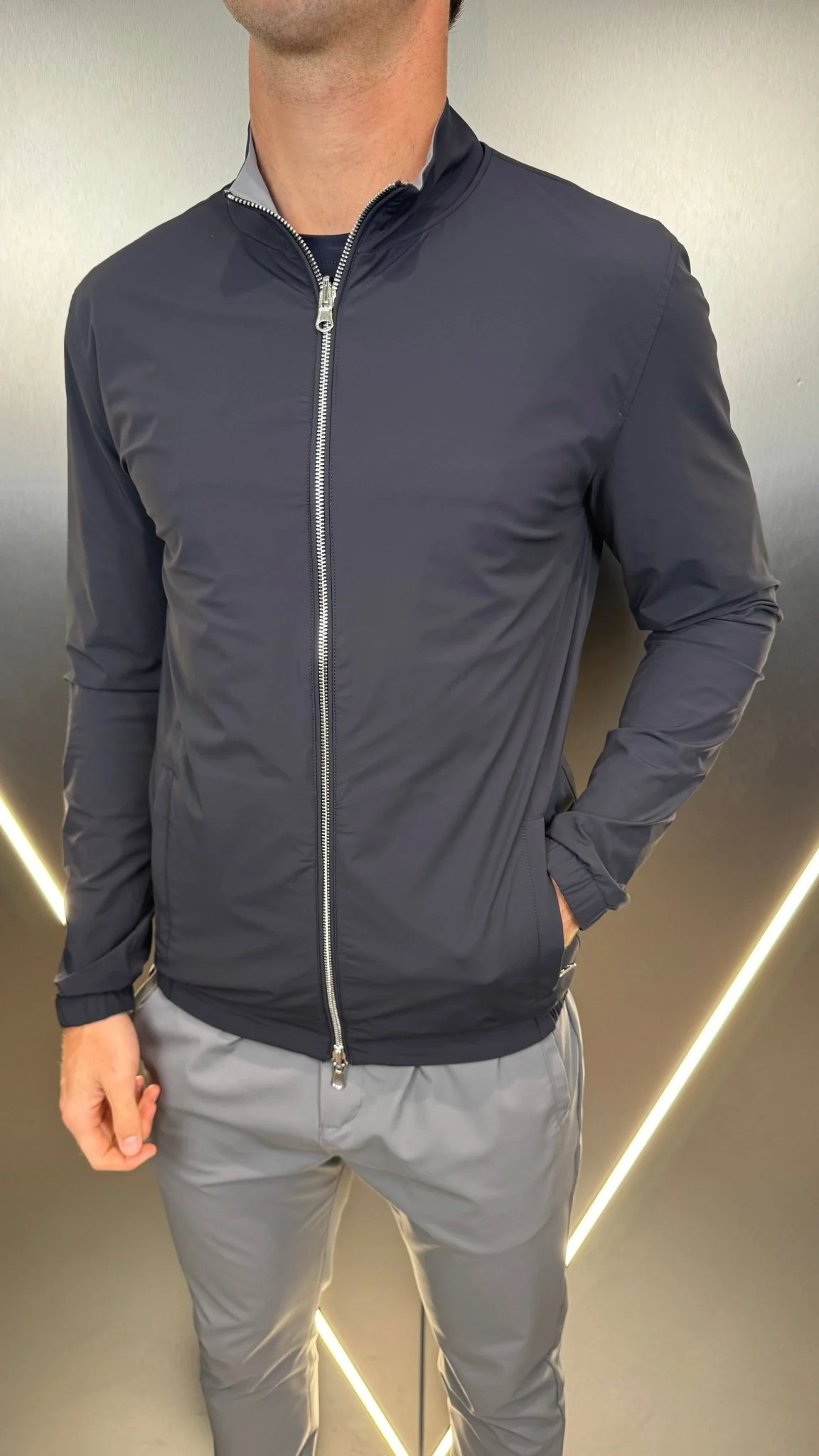 Commuter Reverse Jacket - Navy/Stone - Image 6