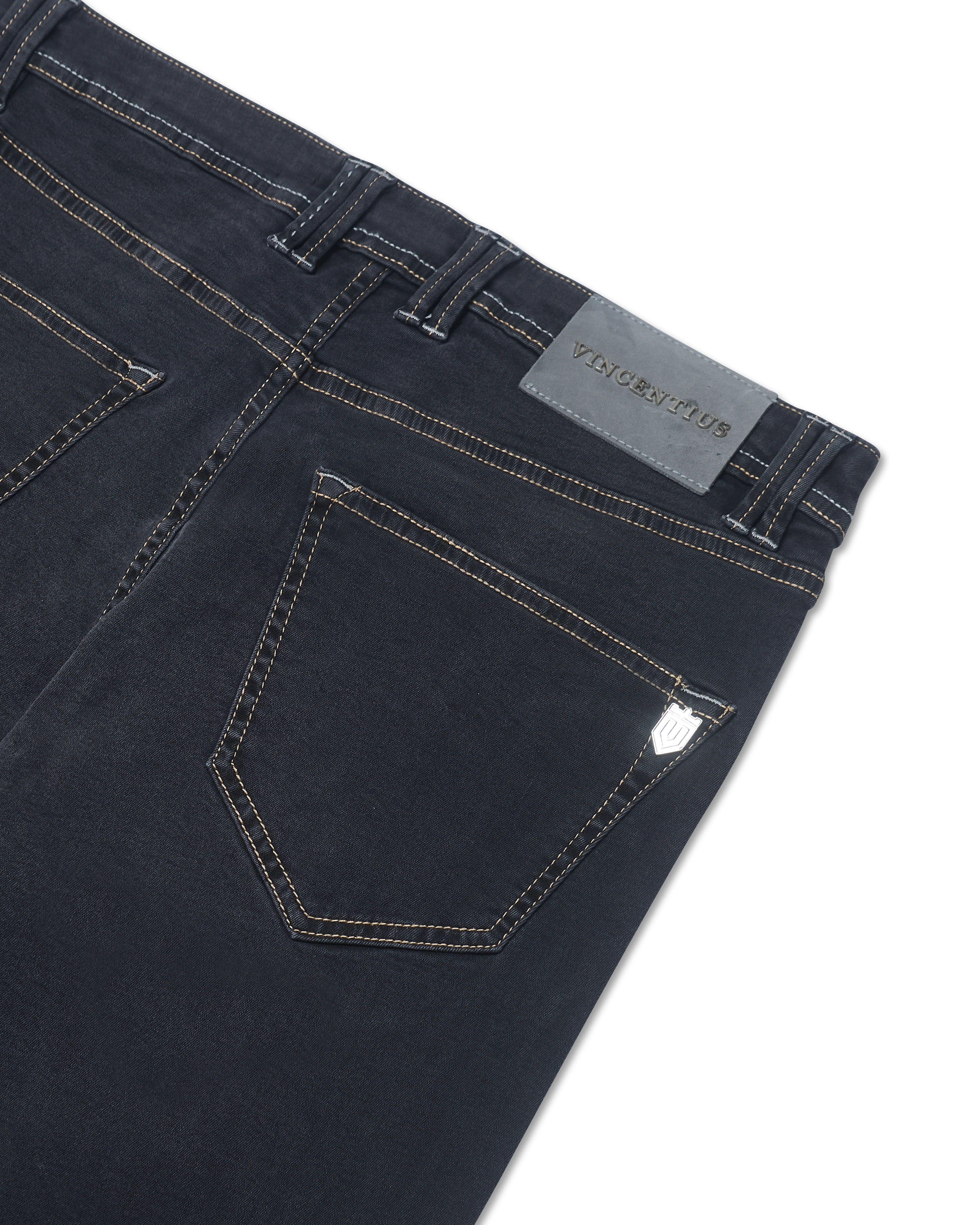 Luxury Edition Tailored Fit Jeans - Dark Grey/Grey Patch - Image 4