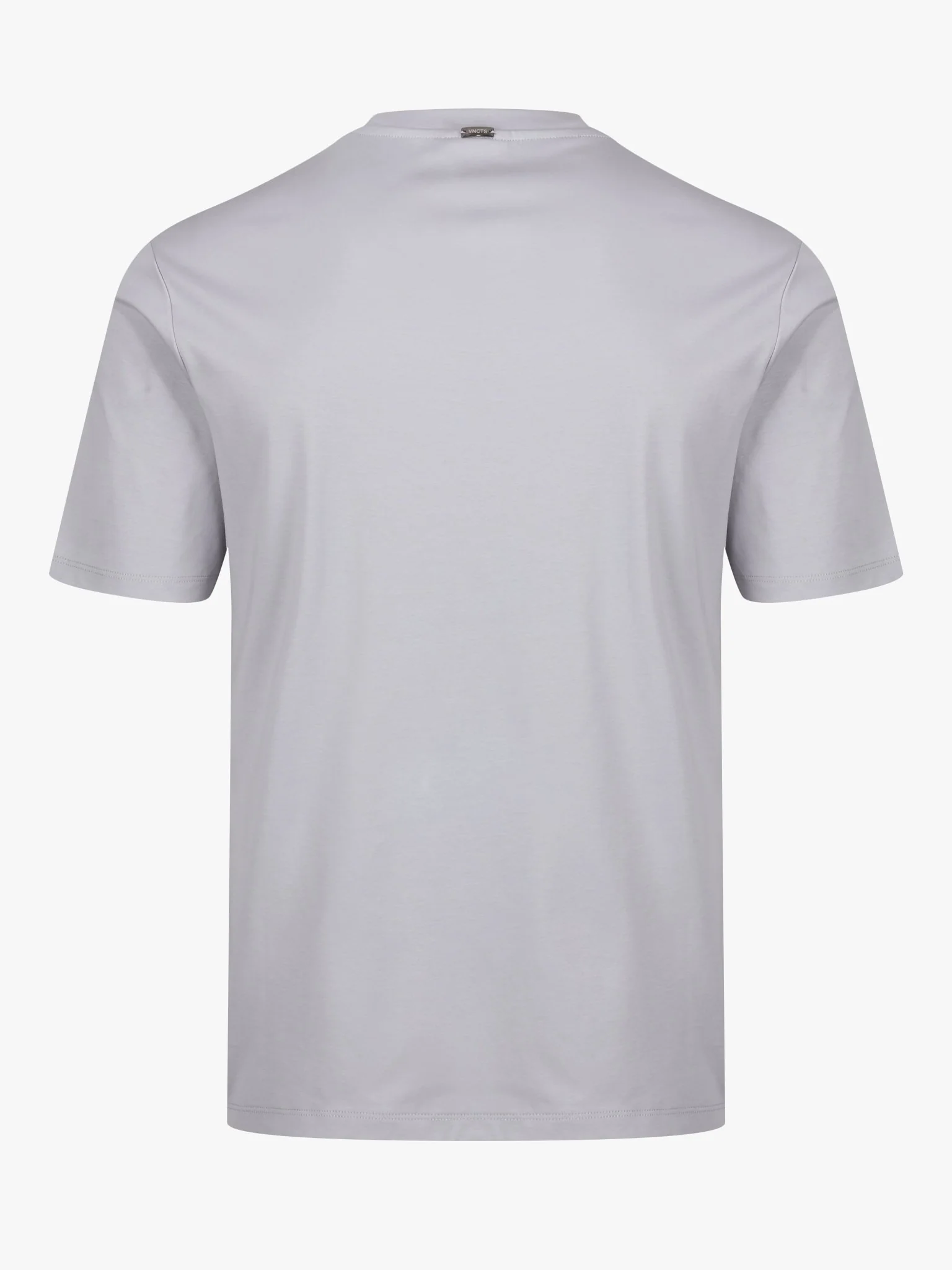Luxury Mercerised Pocket Logo T-Shirt - Ice Grey - Image 4