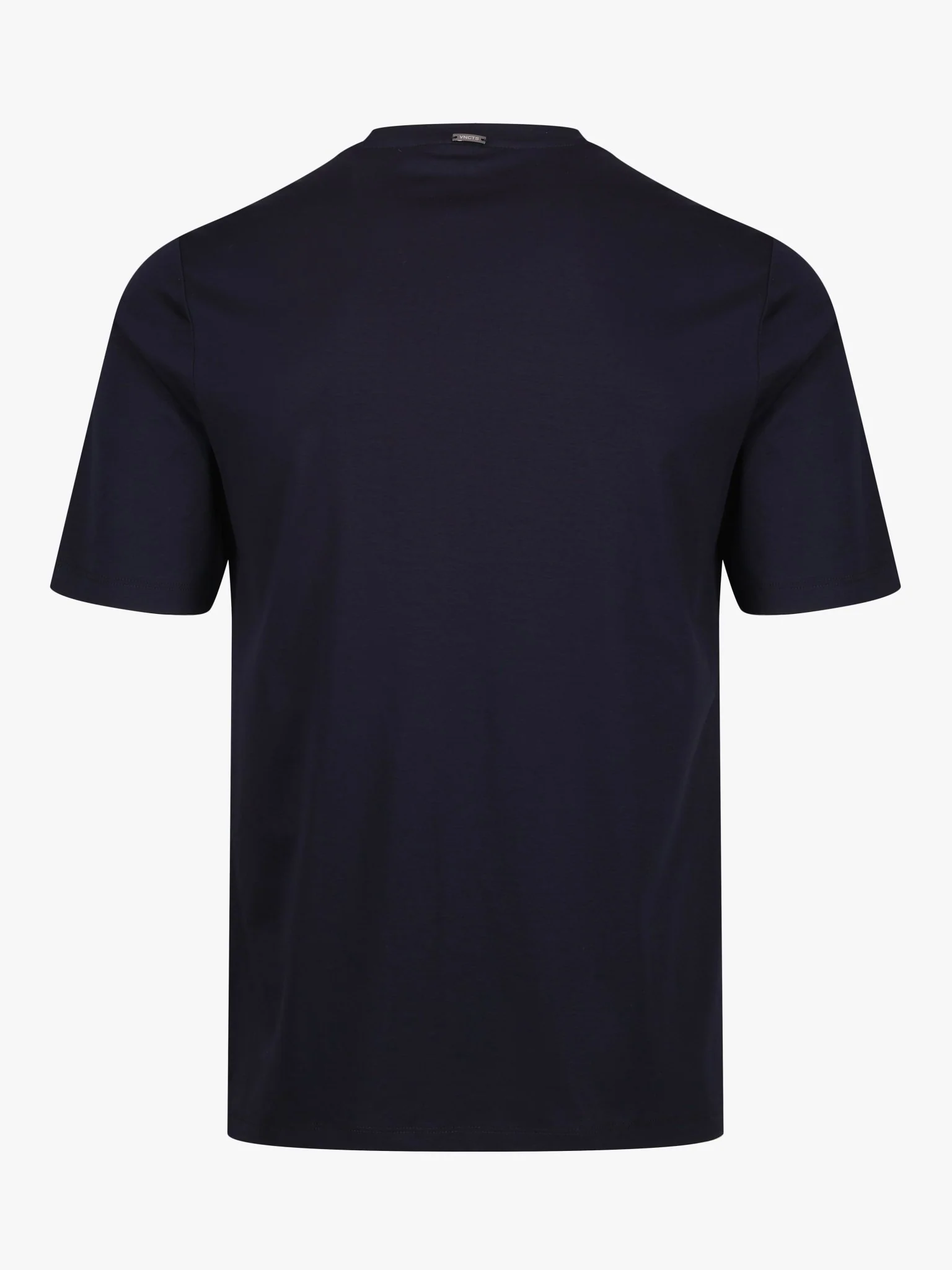 Luxury Mercerised Pocket Logo T-Shirt - Navy - Image 4