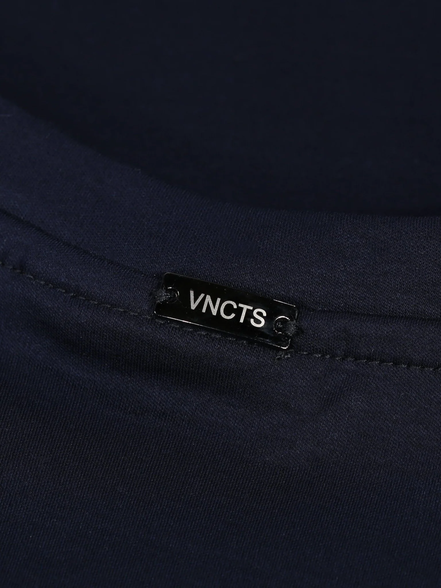 Luxury Mercerised Pocket Logo T-Shirt - Navy - Image 6