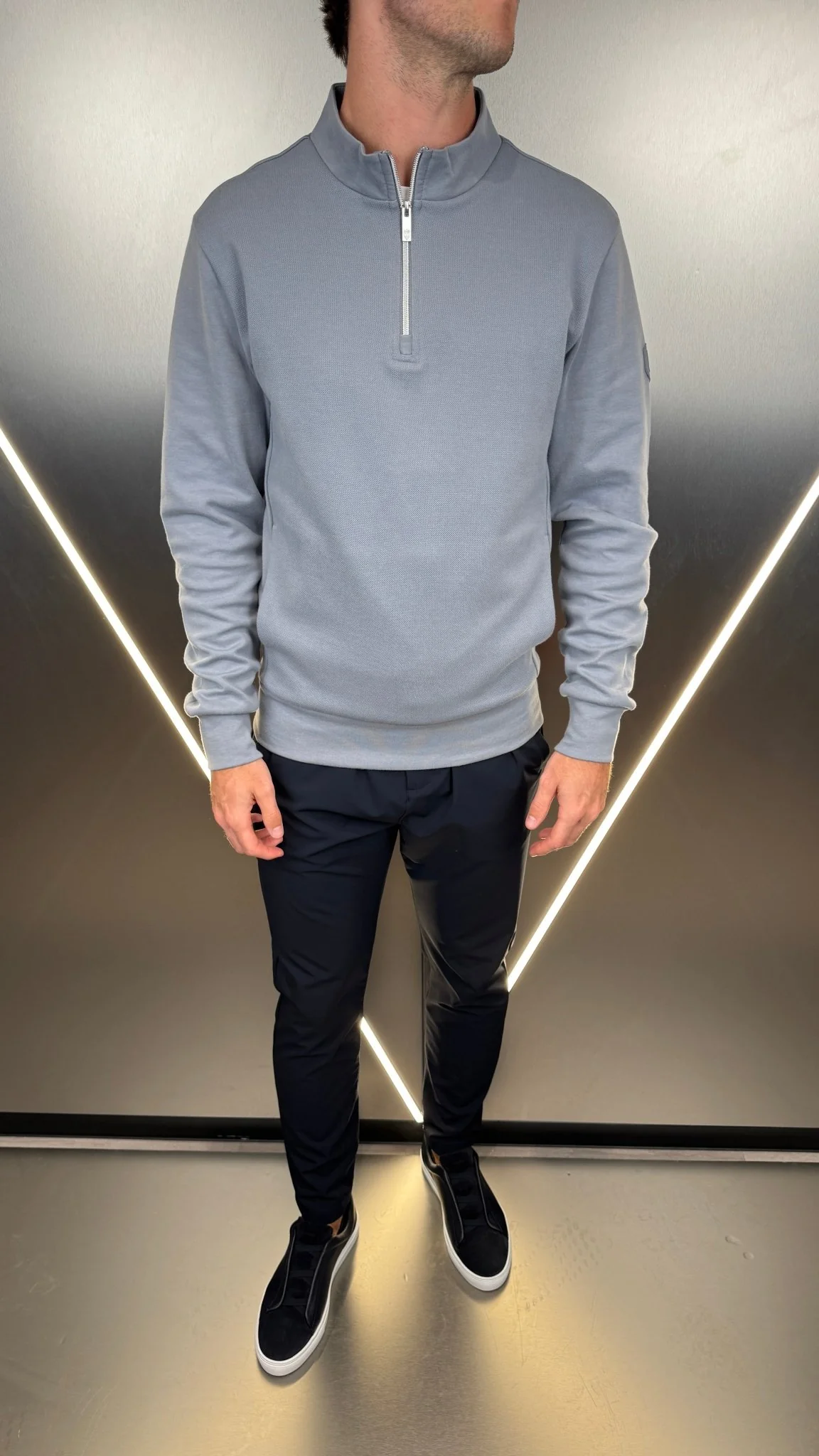 1/4 Zip Jumper - Nado Grey - Image 2