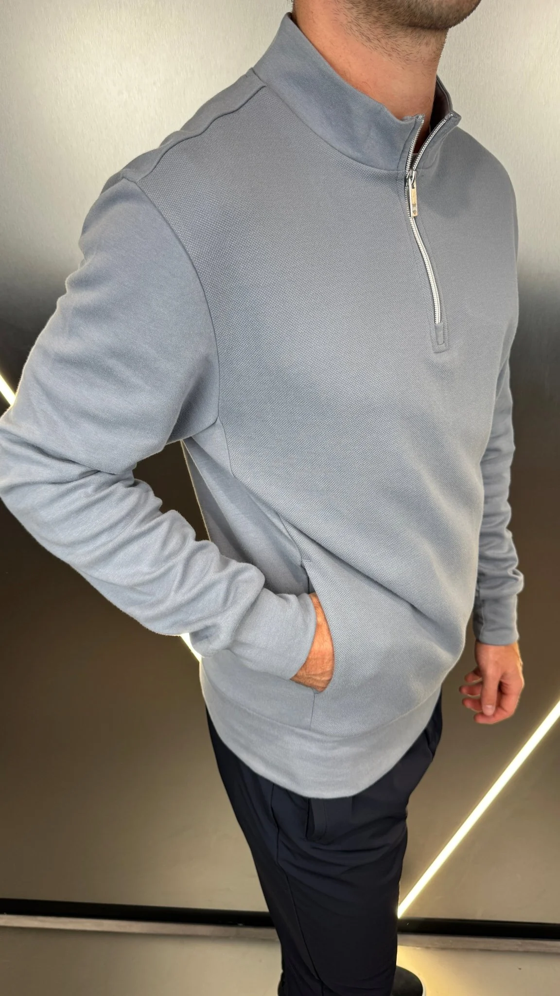 1/4 Zip Jumper - Nado Grey - Image 5