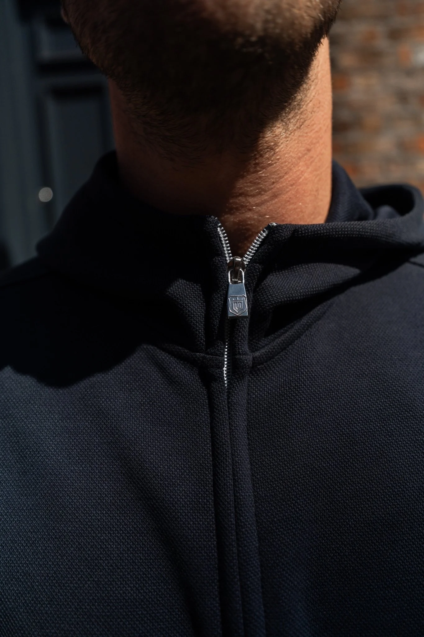 Zip Through Jacket - Navy - Image 2