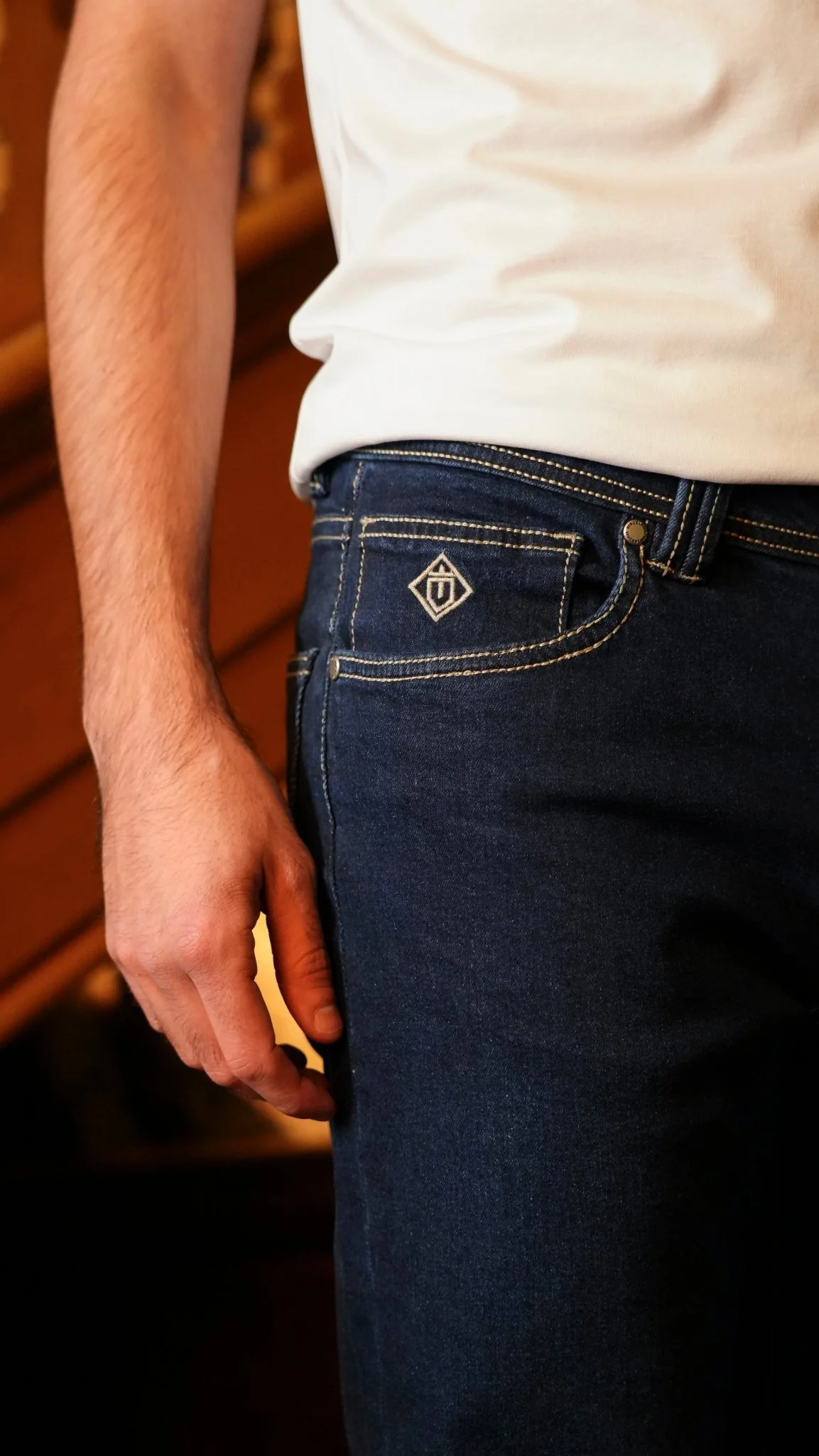 Super Luxury Edition Denim Jeans - Dark Stone - Image 8