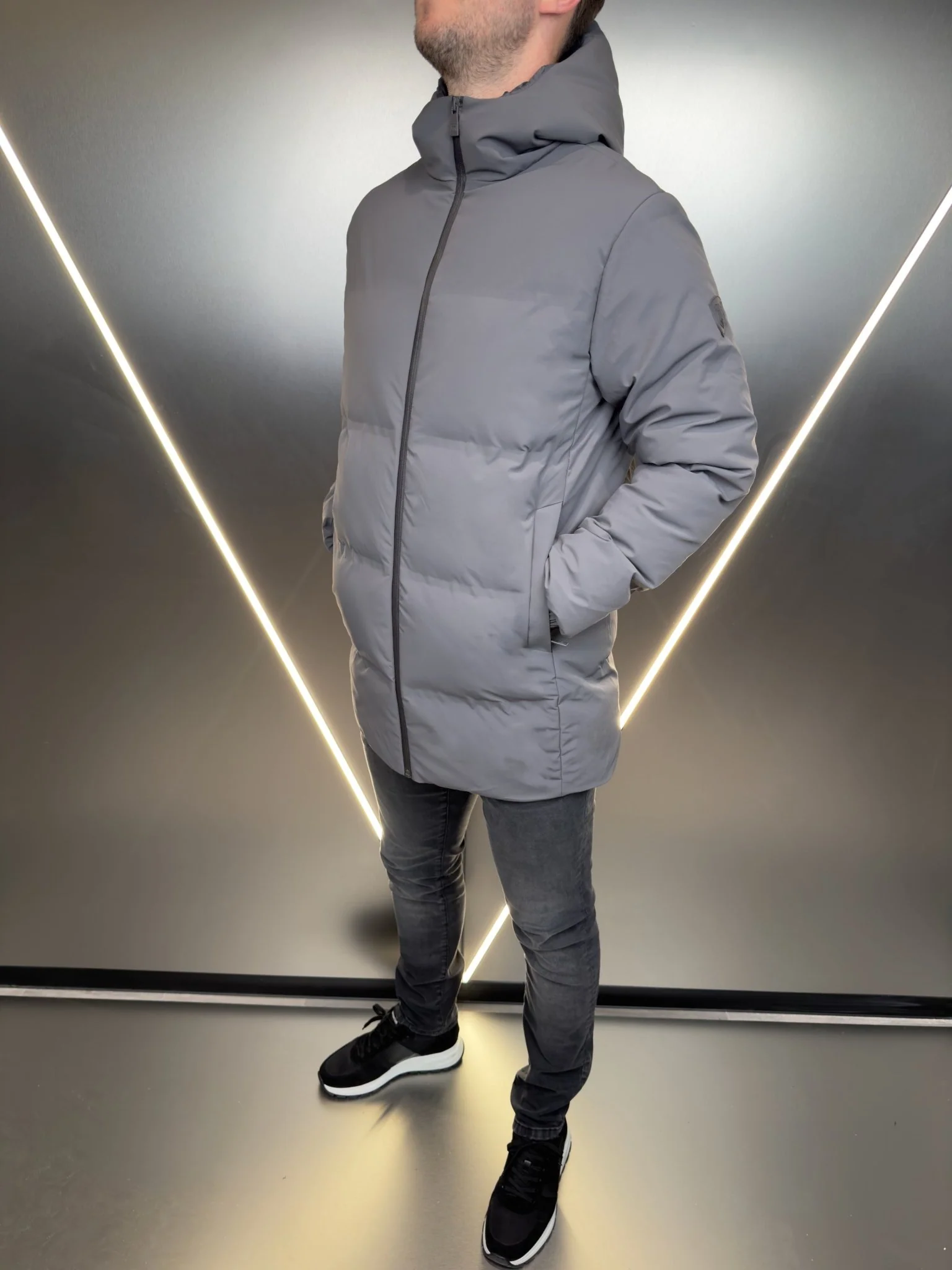 Technical Parka - Stone Grey - Image 3