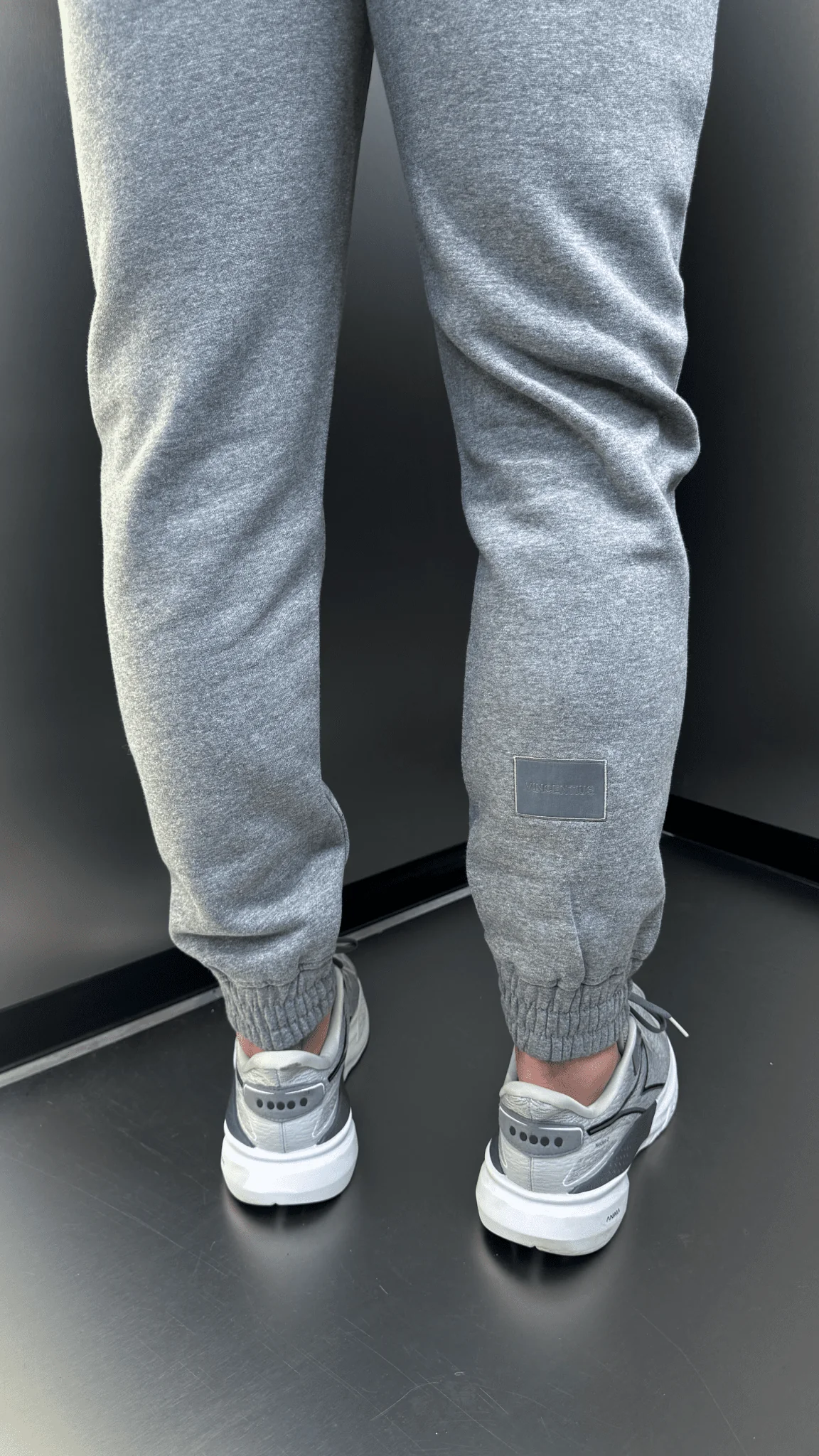 Tonal Badge Every Day Tracksuit - Grey Marl - Image 5